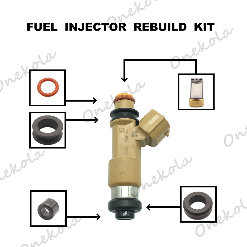 Fuel Injector repair kit Orings Filters for Subaru 009042816
