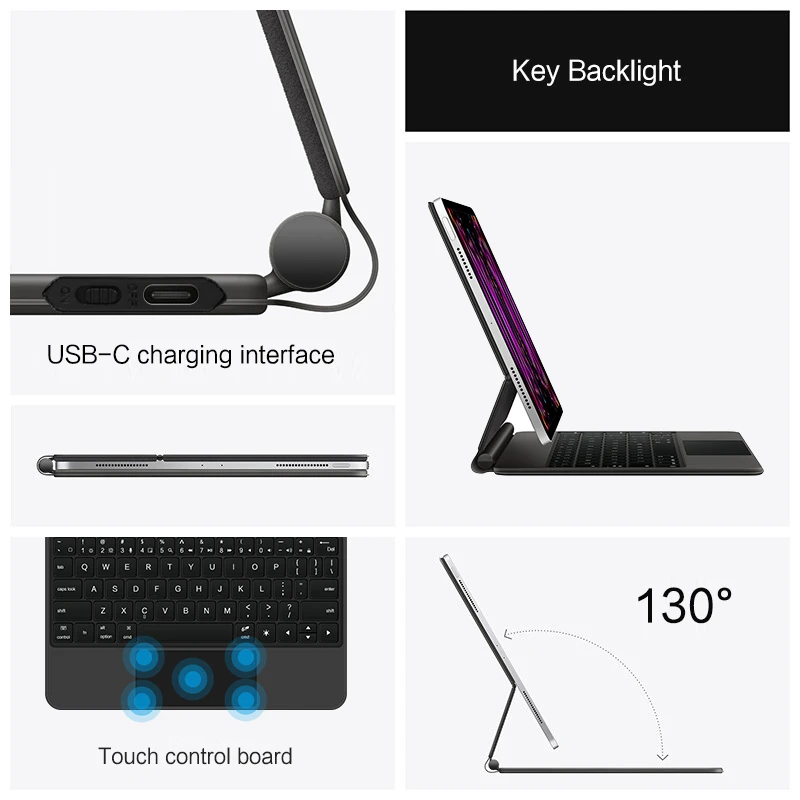 iPad Keyboard Case For iPad Pro 11 Inch Air