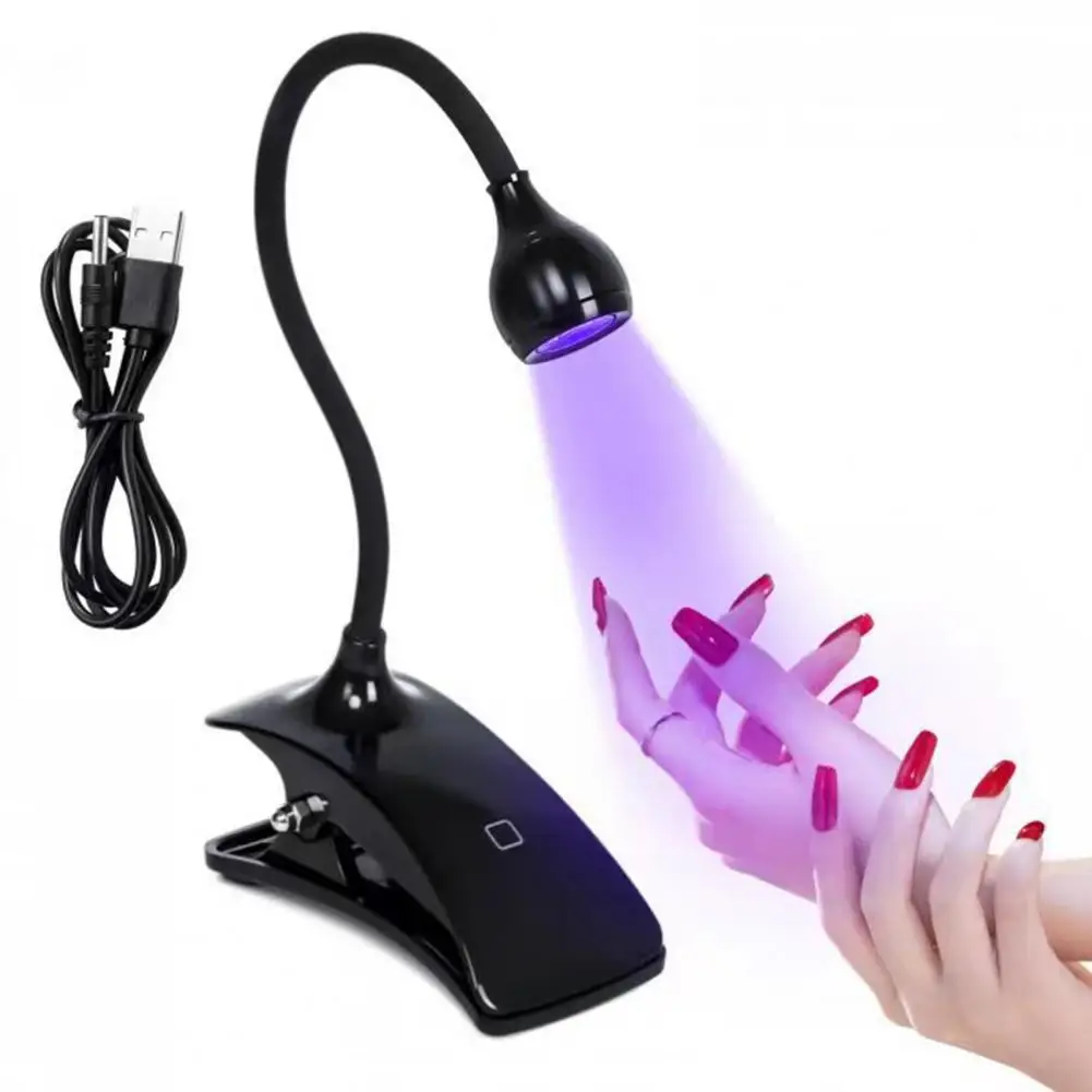 

Portable USB Nail Lamp Professional Clip Type Quick Dry Design Gel Nail Polish Dryer For Home Salon Use