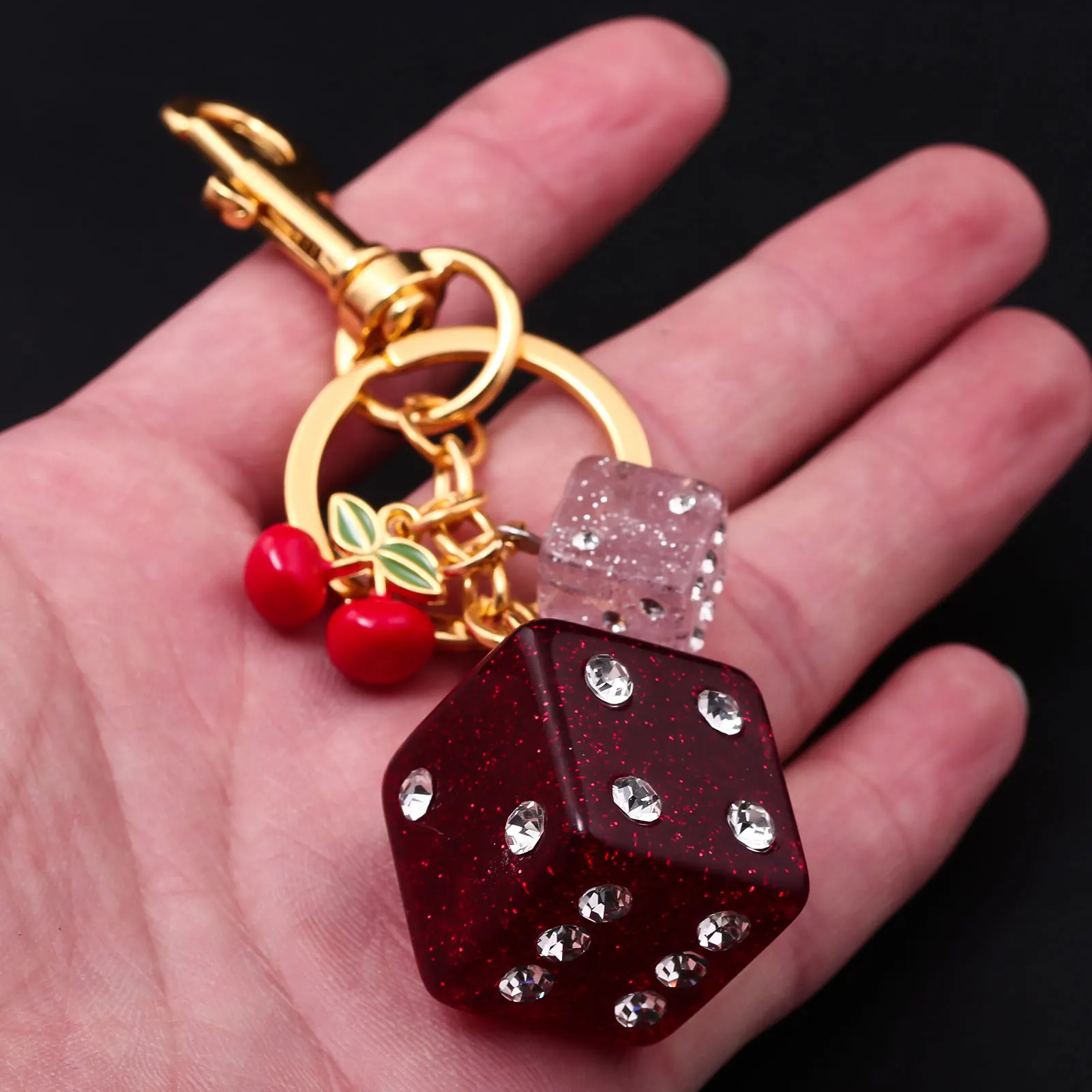Chrome Hearts Fuzzy Dice Keychain 希少！ +CHROME HEARTS+ CH PLUS