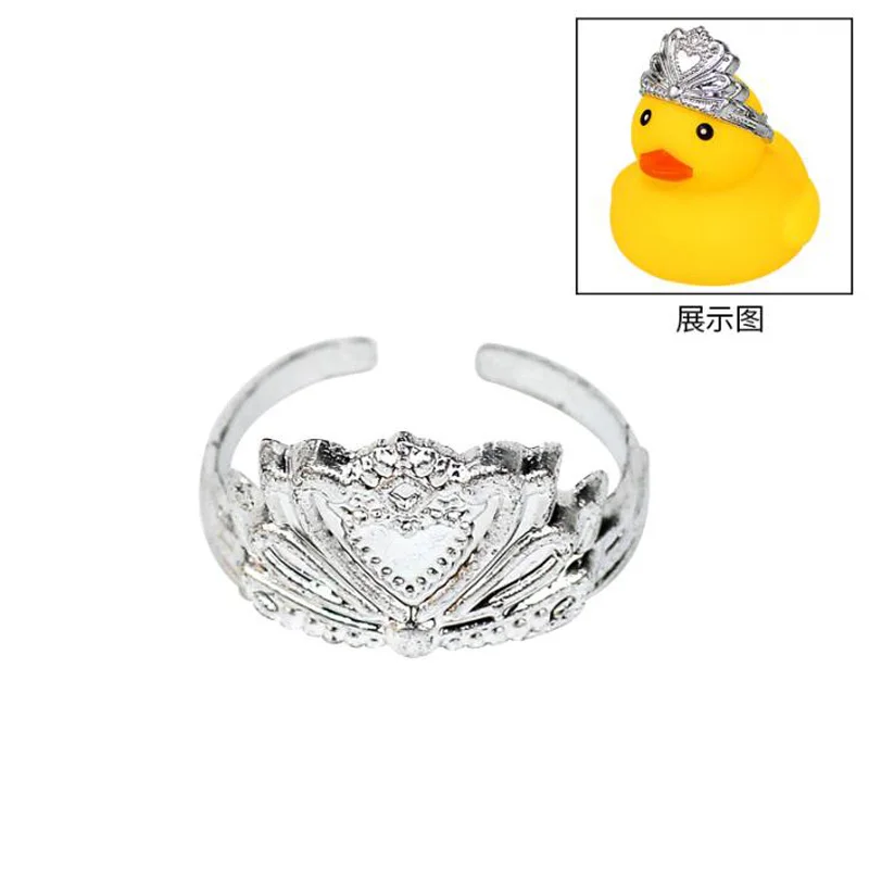 Cute Rubber Duck Accessories Decorations Mini Sunglasses Necklace Scarf Earphone Crown Hat Car Dashboard Decorations Bath Toy 5