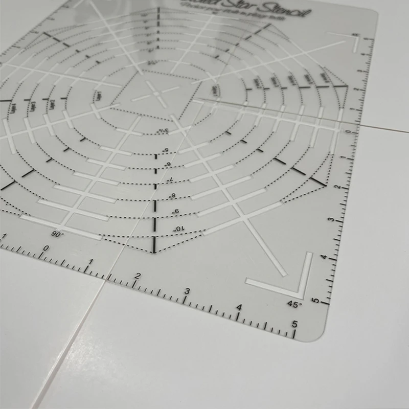 Quilting Sewing Patchwork Ruler Cutting Tool Thick Transparent DIY 30/45/60cm