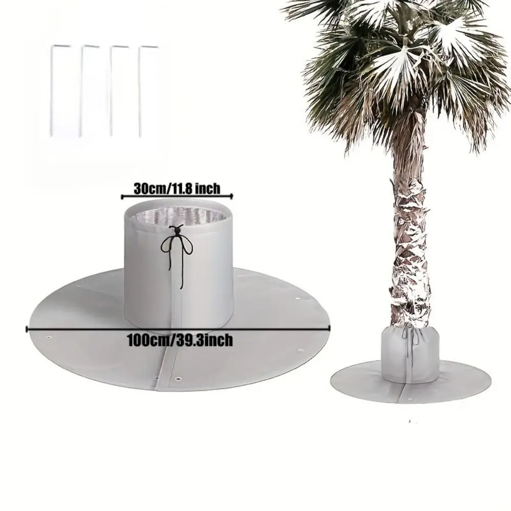 겨울 나무 뿌리 보호대 겨울 추운 날씨에 끈이 달린 야자수 뿌리 보호대 뿌리 가드 사용하기 쉬움