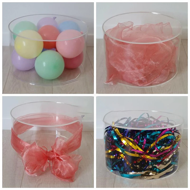 15 X 10.5cm New Clear Acrylic Fillable Cake Stand Cake Tillers Decoration For Baking Tools Acrylic Fillable Stand