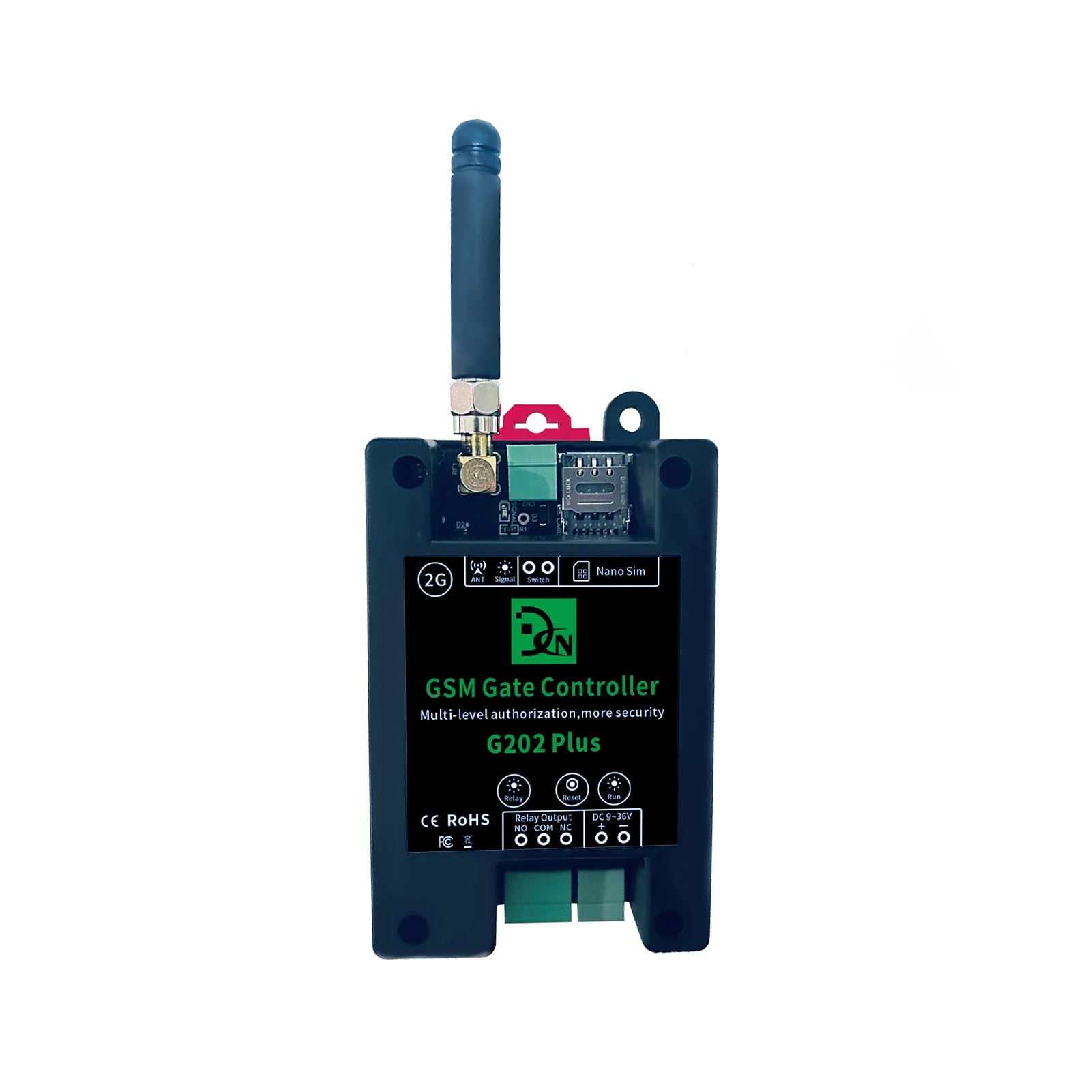 Garage Door Opener Door Access Control Switch Wireless Door Opener GSM Door Gate Opener Remote On/Off Relay Switch Remote Control Door Access Wireless Opener By Free Call SMS Command