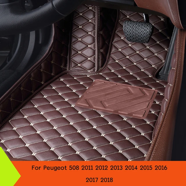 For Peugeot 508 2011 2012 2013 2014 2015 2016 2017 2018 Custom Car Floor Mats Auto Interior Details Accessories Carpet 1