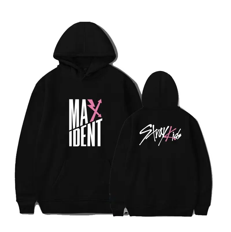 

Stray Kids Hoodie SKZ Maxident Men Women Korean Style Classic Print Hoodies Autumn Oversized Sweatshirt Kpop Fans Loose Hoodies