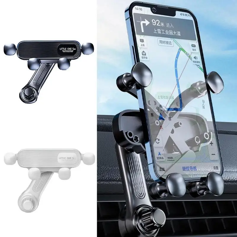 Car Phone Holder Air Vent Clip Smartphone Stand Hands-Free Cellphone Holder 360-Degree Rotation Phone Mount Car Accessories