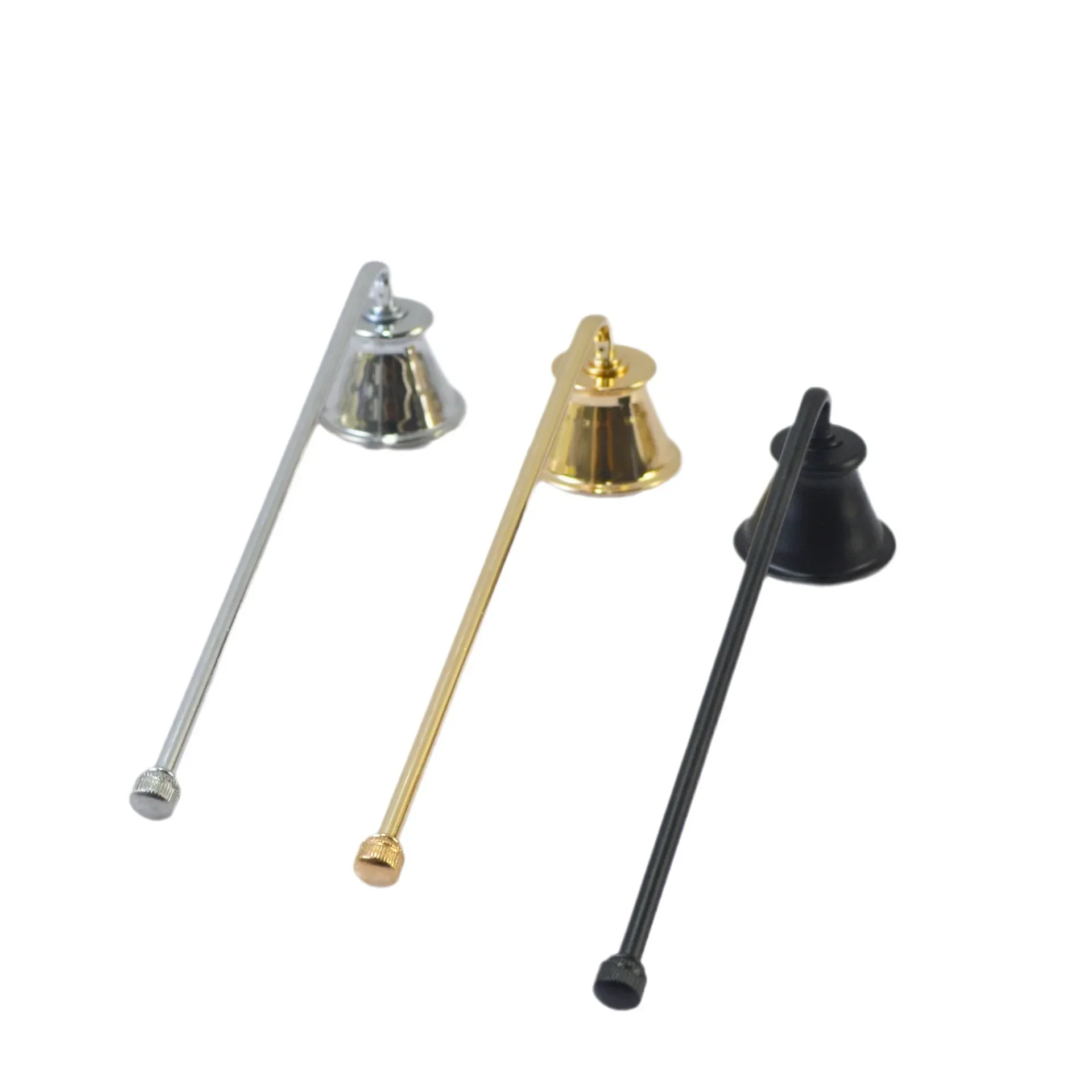 Candle Snuffers Bell Shaped Cover Safely Extinguishing Fire Metal 7.5