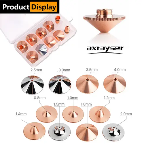 All Types Laser Nozzles Fiber Cutting Machine Double/Single Dia.28/D32mm for Raytools Precitec WSX HSG Bodor HANS Laser Head - Image 2