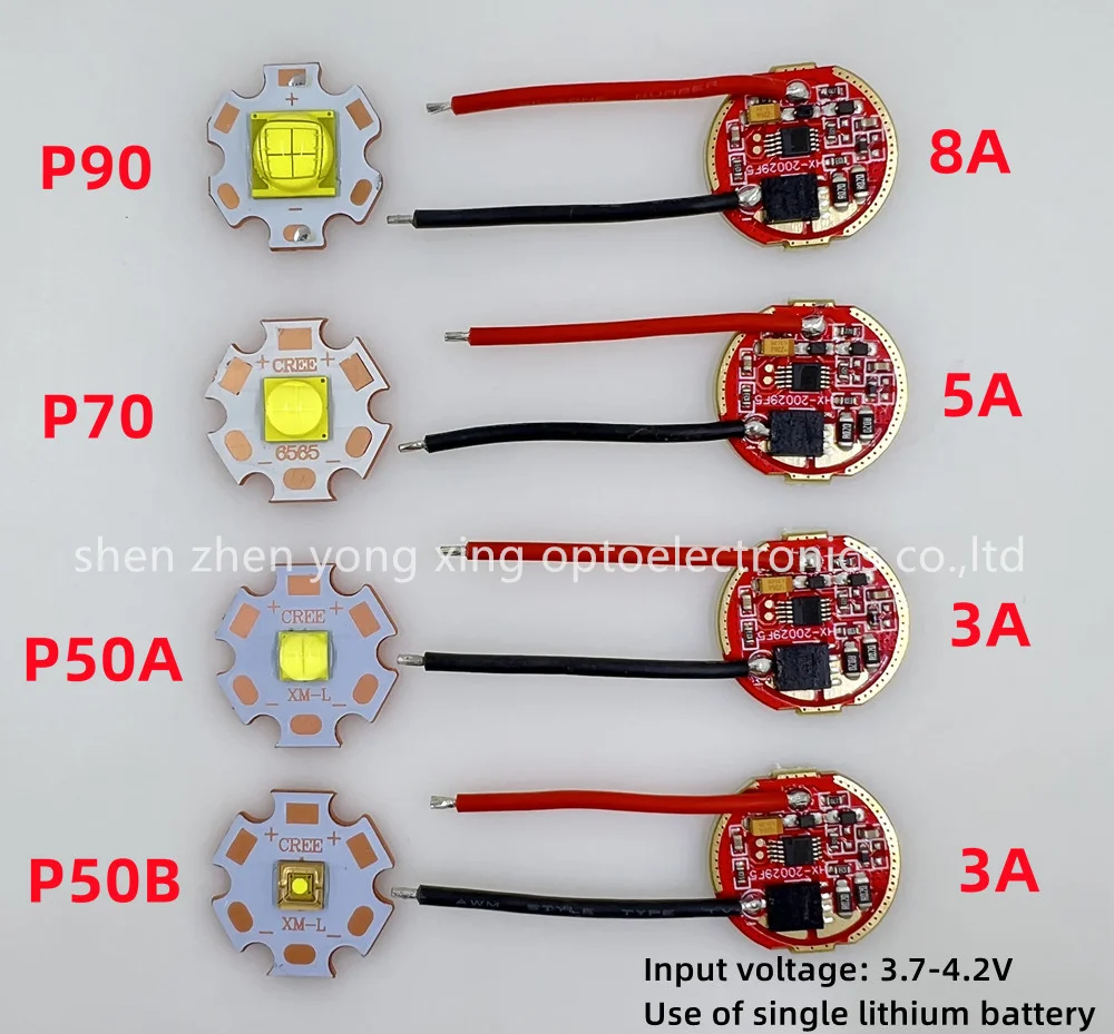 LED COB 화이트 색상 교체, 손전등, 자동차 조명, 다이빙 광원, DC3V XML2 T6 XHP50 XHP70 XHP90, CREE 10W 18W 20W 36W