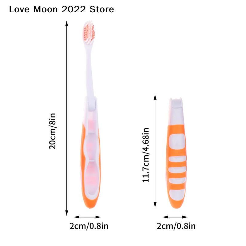 휴대용 일회용 접이식 여행 캠핑 칫솔 하이킹 칫솔 구강 청결 도구 접이식 칫솔