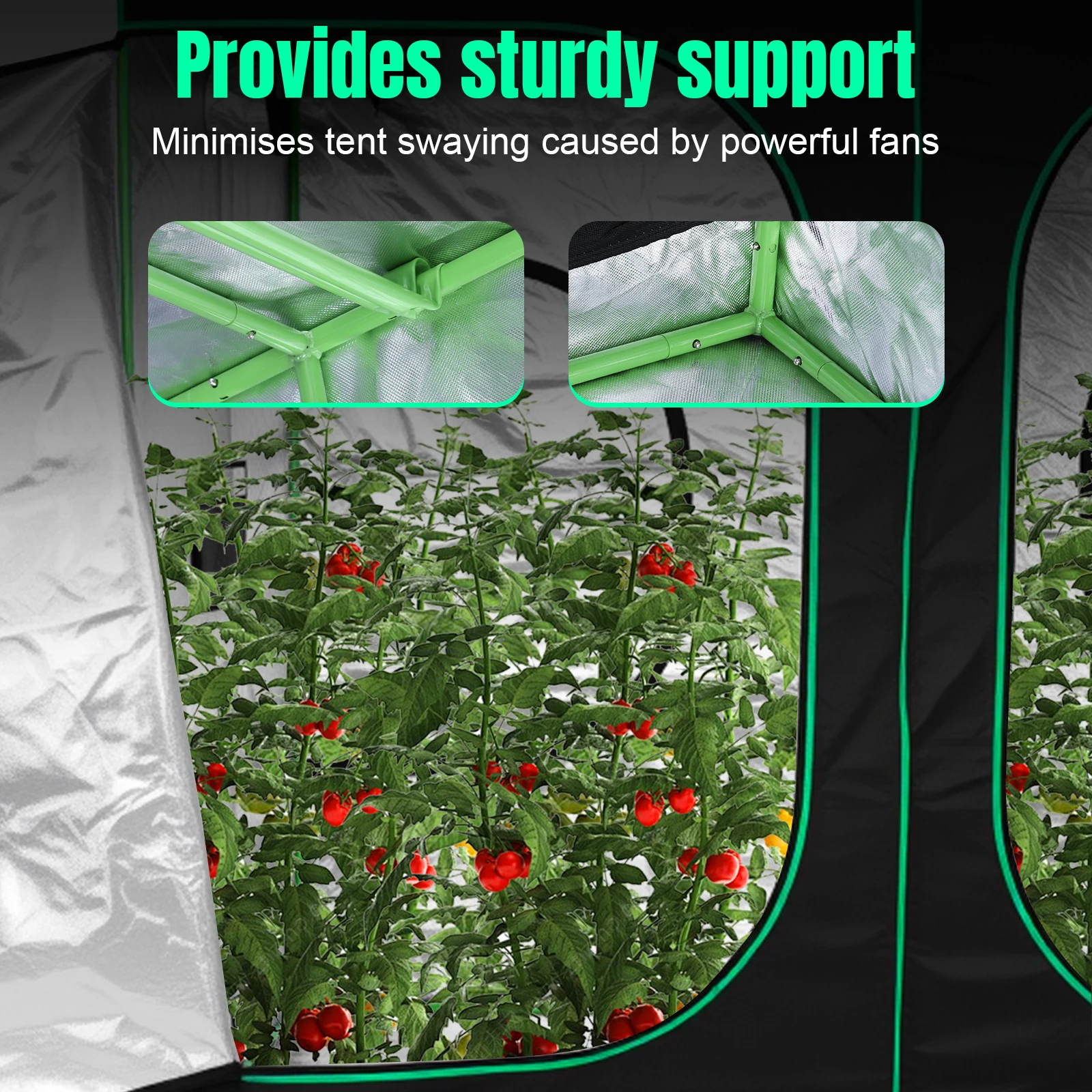 Grow Tent with Observation Window Plant Growing Tent Hydroponic Indoor Grow Tent for Hydroponic Indoor Plant Growing