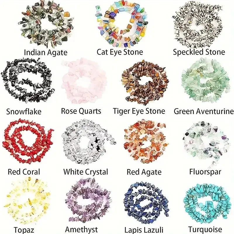 Pietre preziose Rystal da 50 g e fori forati per braccialetti