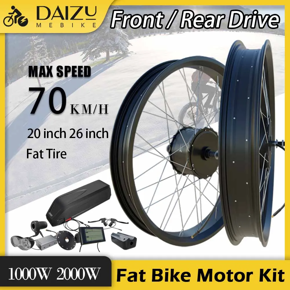 Kit Conversione Bici Elettrica 28 Pollici - Motore Anteriore 1000W, 48V, Per Bici Da Neve O City Bike - Foto 10