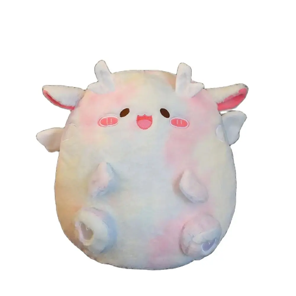 

30CM Chubby Dragon Plush Toy Cute Color Round Sleeping Pillow Sooth Super Soft Doll To Give Children Birthday Christmas Gift