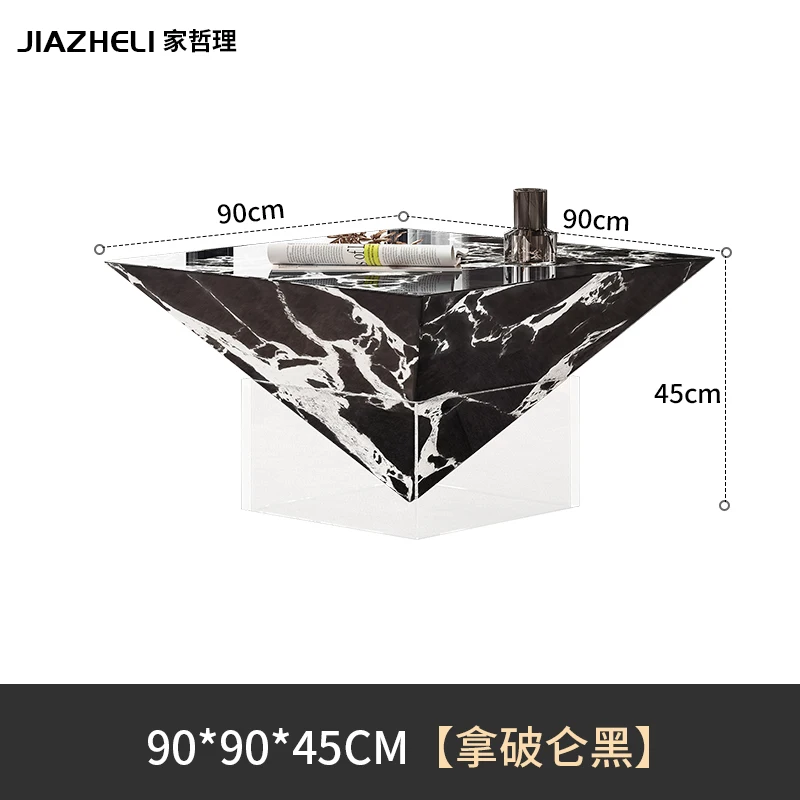 طاولة قهوة فنية جديدة راقية مصممة من حجر الأكريليك...
