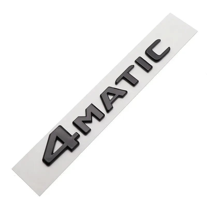 3D ABS Car Rear Trunk 4Matic Letters Emblem Badge Stickers for Mercedes Benz W246 W204 W205 W212 W213 R350 GLA GLC GLK 300 3d stickers 3d wall stickers cartoon nail stickers bank card stickers anime motion stickers
