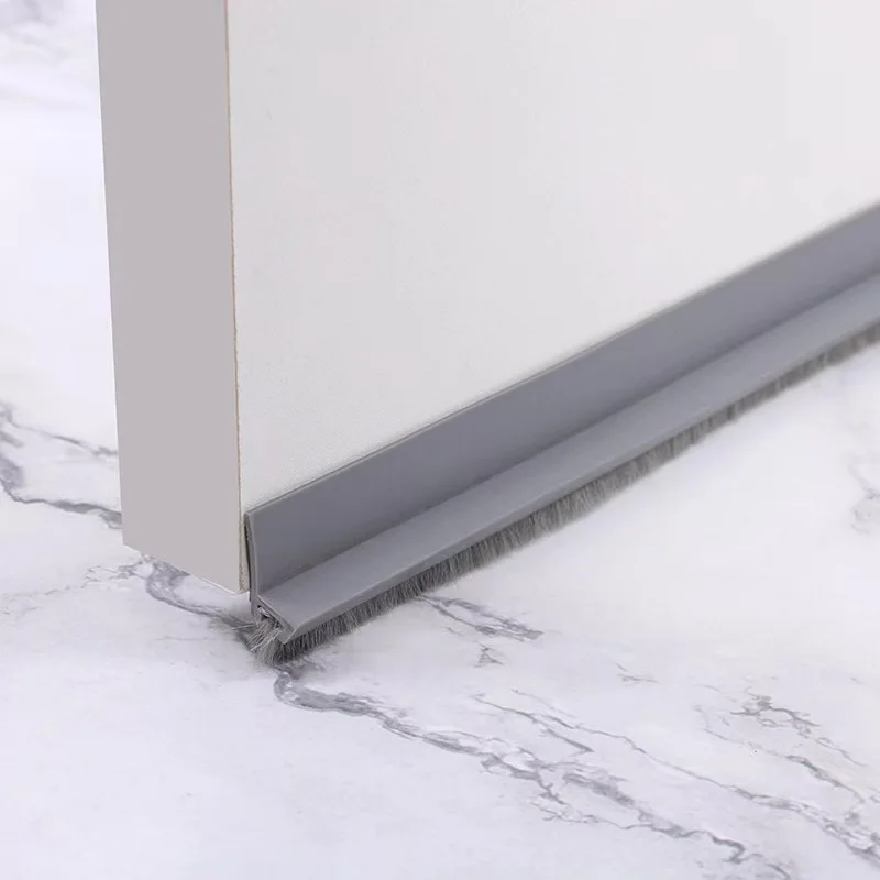 Draft Stopper Door Seal with Noise-Reducing Brush