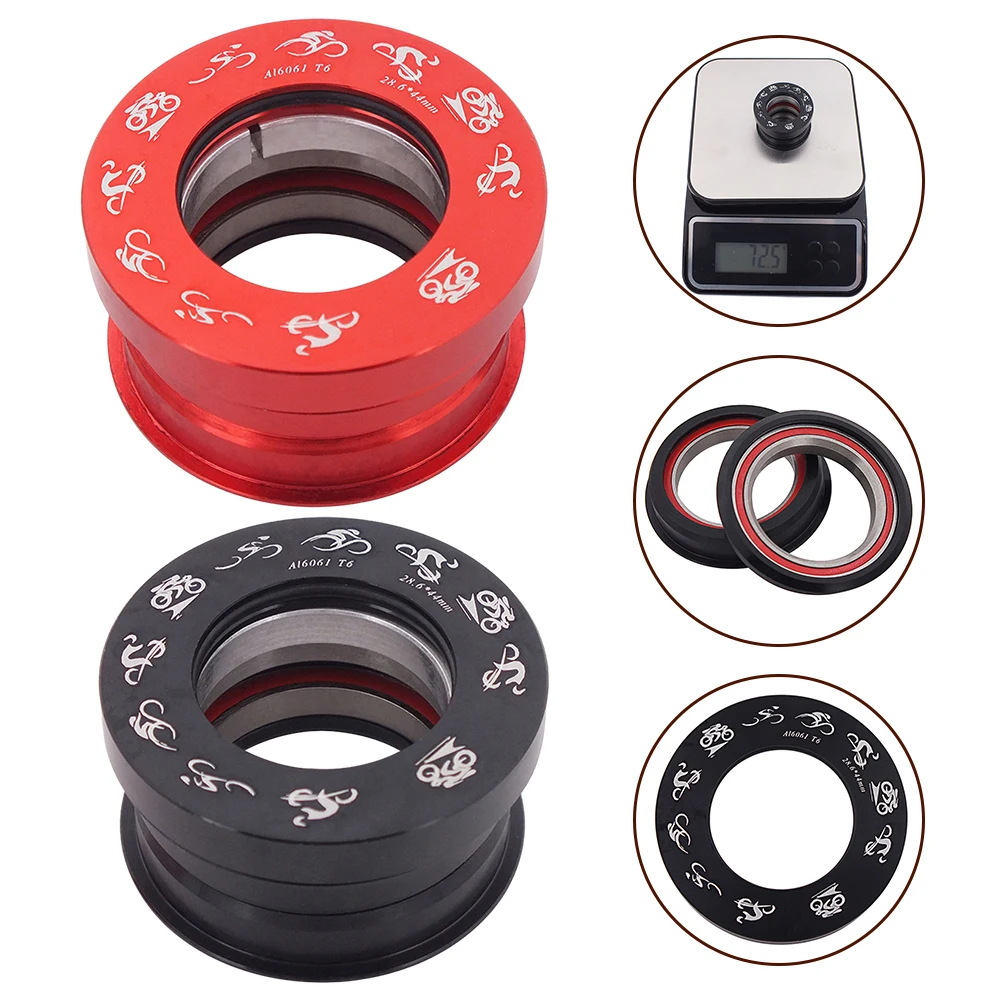 

Bicycle Sealed Bearing Bowl Set Folding Bike Bowl Set Aluminum Alloy Headset Cover Bowl Set Bicycle Headset For BYA412 P18 P8