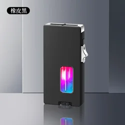 Enhanced Product Title:  
Sleek Ultra Wide Open Fire Butane Lighter with LED Gas Window & Gravity Sensing Ignition (Black with box)