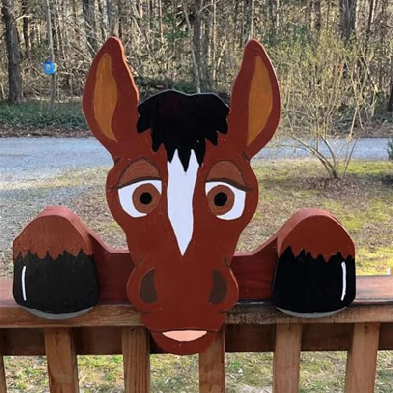 Hot Selling-Fence Peep Yard Art Decoration, Outdoor Fence Decoration, Yard Art, Outdoor Art, Decoration,Fence Peep