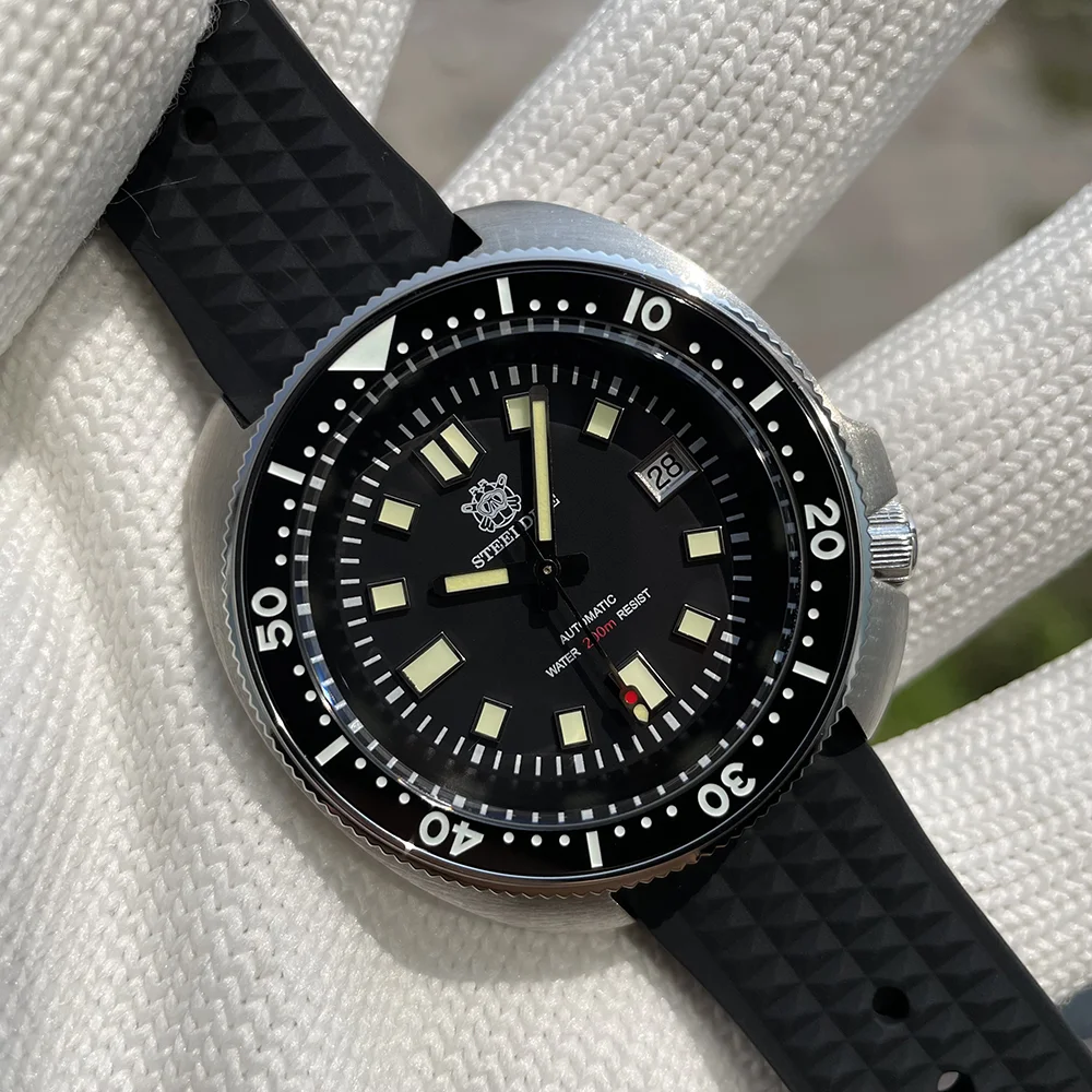 STEELDIVE 200M防水腕時計 Steeldive 200メートル防水腕時計自動男性44ミリメートル