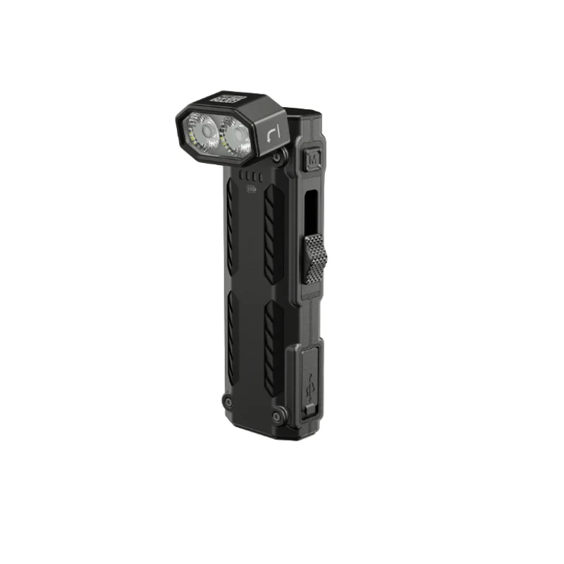 NITECORE EDC09 1600루멘 USB-C 충전식 EDC 손전등 내장 배터리 조절 가능한 각도 휴대용 작업등