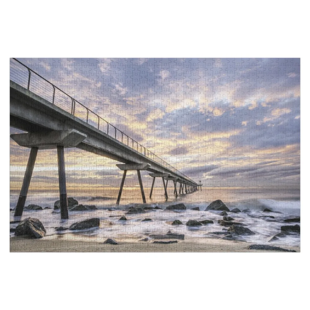 

Sunrise At Pont del Petroli (Badalona, Catalonia) Jigsaw Puzzle Baby Wooden Adult Wooden Puzze Puzzle