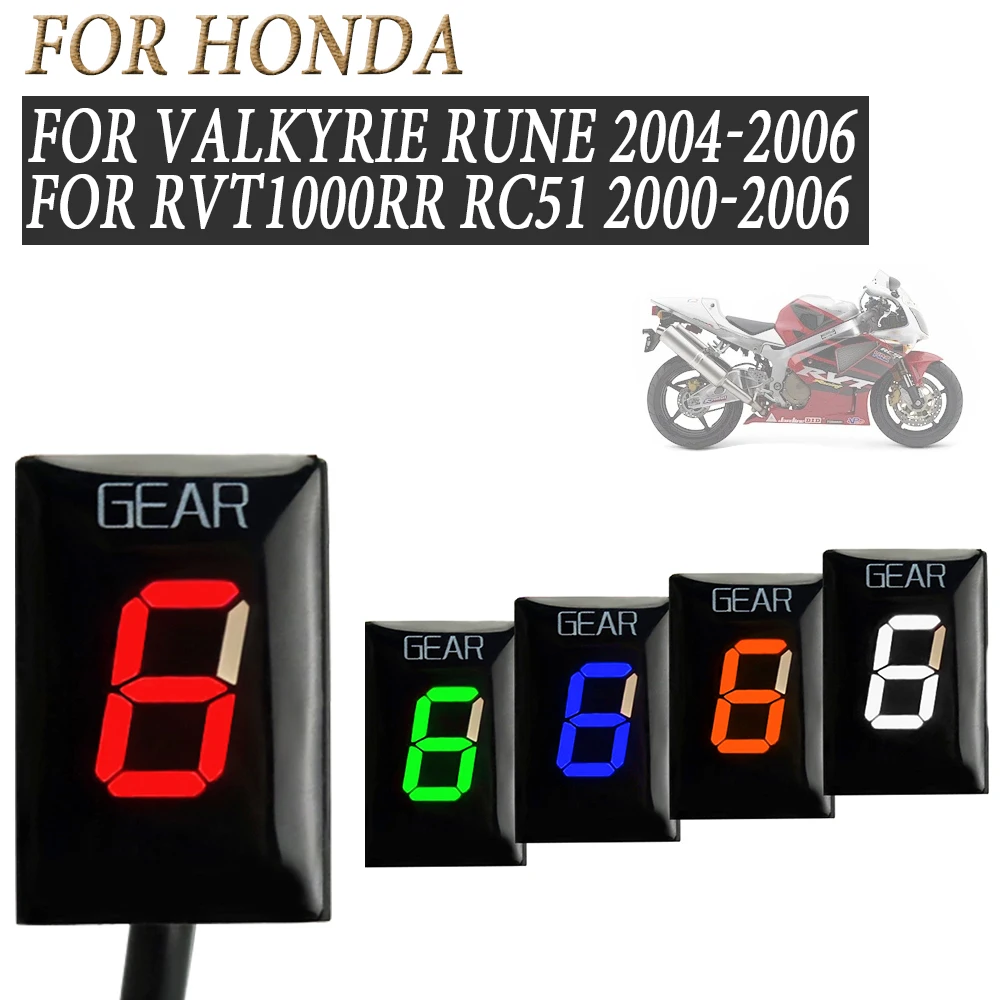 

Motorcycles Gear Indicator Speed Display 1-6 For HONDA Valkyrie Rune 2004 2005 2006 RVT1000RR RC51 2000 - 2006 2001 2002 2003
