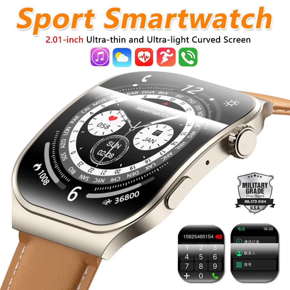 2026 New Ultrathin Smart Watch Bluetooth Call Information Push Men Women Health Monitoring Watch Pedometer Smartwatch For Androi 1