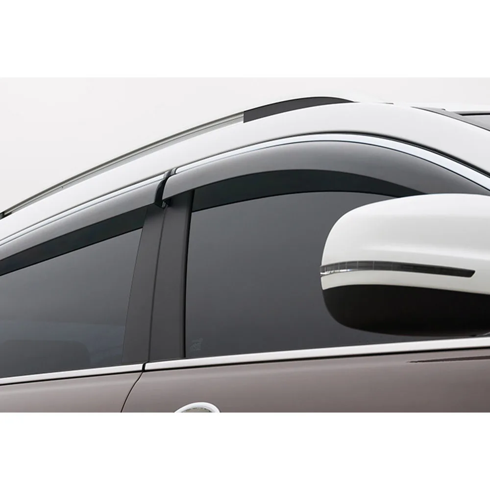 Car Stick Lamp Plastic Window Glass Wind Visor Rain/Sun Guard Vent 4PCs For Mazda CX-5 CX5 2nd Gen