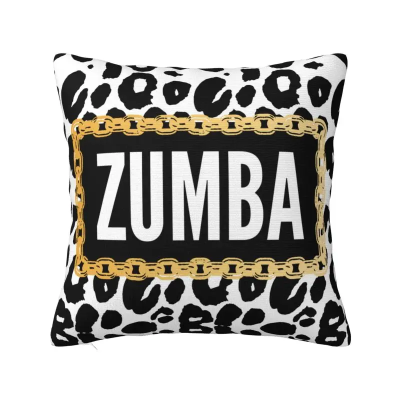 

Leopard Zumba Cushion Covers Fitness Velvet Cute Throw Pillow Case Decor Home