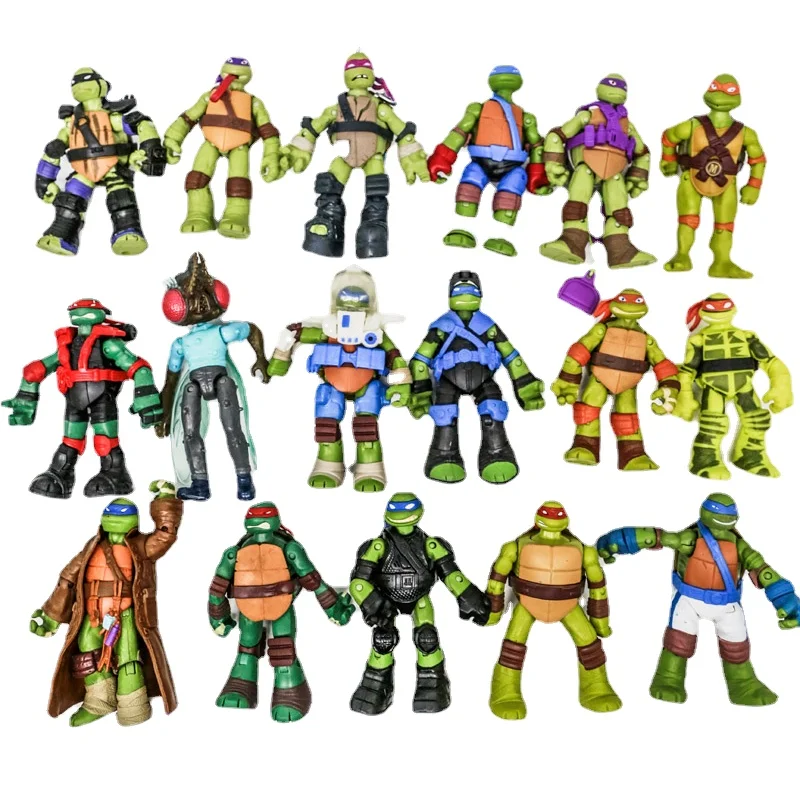Playmates Green Ninjas Turtle Raphaels Michelangelos Leonardos Donatellos Doll Joint Mobility Figures Bulk-Cargo