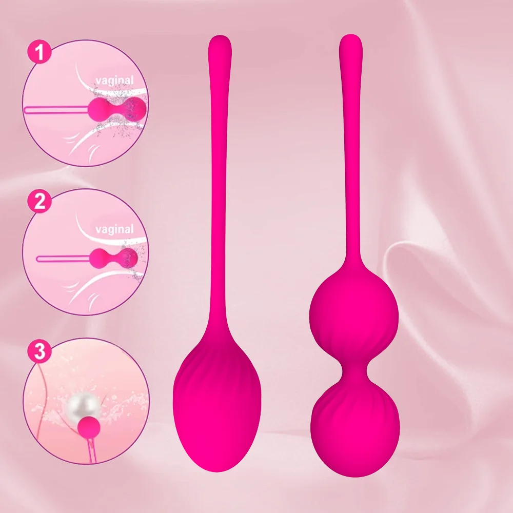 Safe Silicone Smart Vaginal Ball Vibrator Kegel Balls Ben Wa Ball Vagina Tighten Exercise Machine Sex Toys for Women Geisha