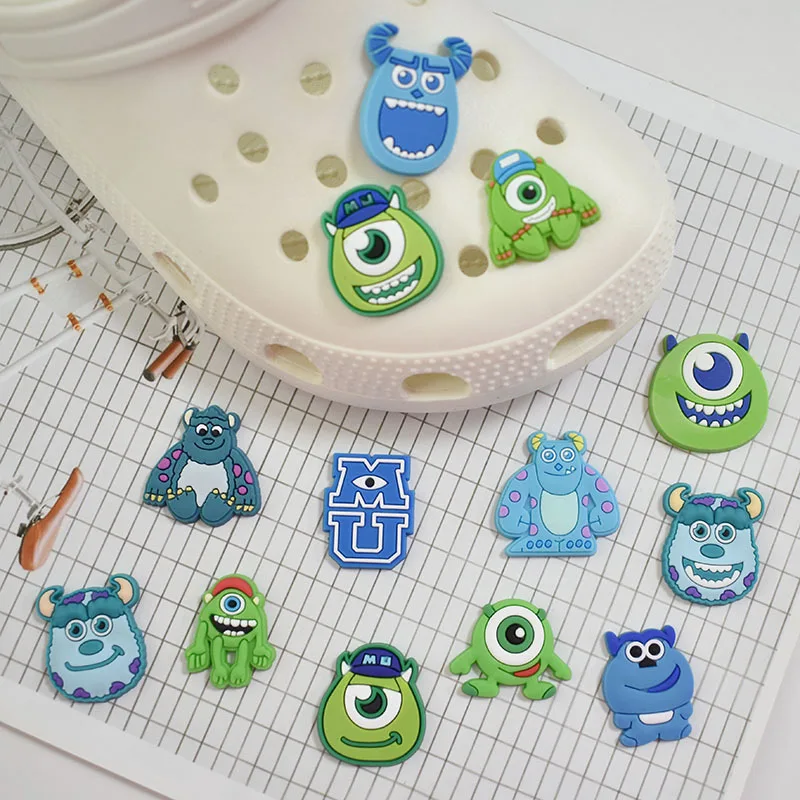 

13pcs Suit for Crocs Pack Sale Shoe Buckle Cute for Monsters University for Croc Charm Garden Shoes Decor Party X-mas Kids Gifts