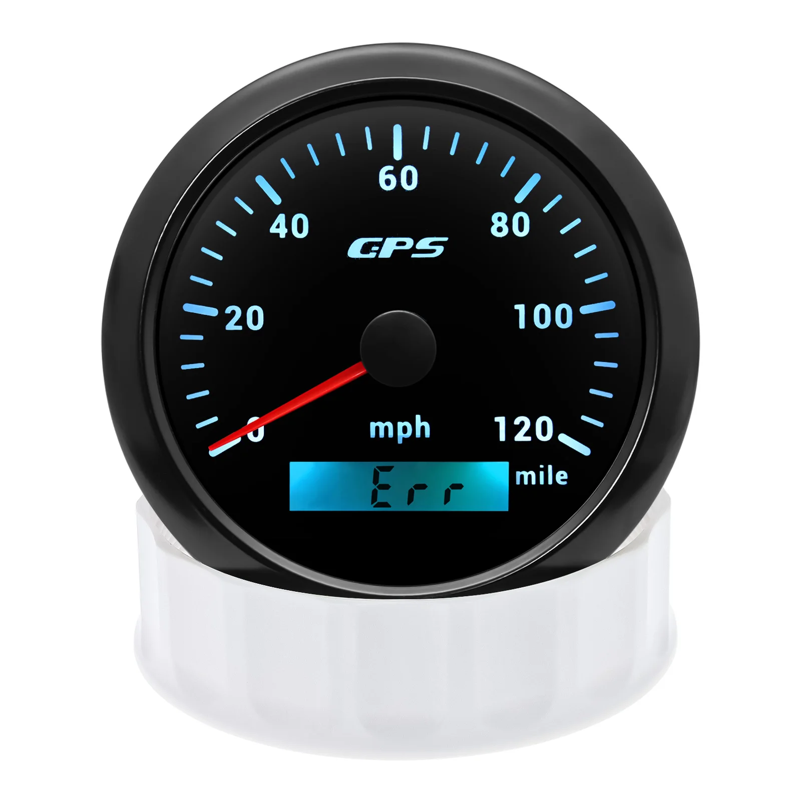 85 mm GPS-Tachometer, Kilometerzähler, 0–120 MPH, 160 MPH, 120 km/h, 200 km/h, mit 7-Farben-Hintergrundbeleuchtung für Auto, Boot, Motorrad, LKW, 12 V/24 V – Detail 23