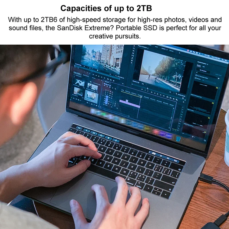 SanDisk SSD Portable Solid State Drive 4TB 2TB 1TB USB3.2 TypeC/A E81 E61  External Hard Drive For Laptop Camera Mobile Hard Disk