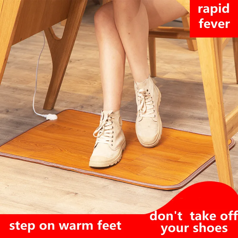 60W PU Heating Foot Mat Warmer Electric Heating Pads Feet Leg Warmer