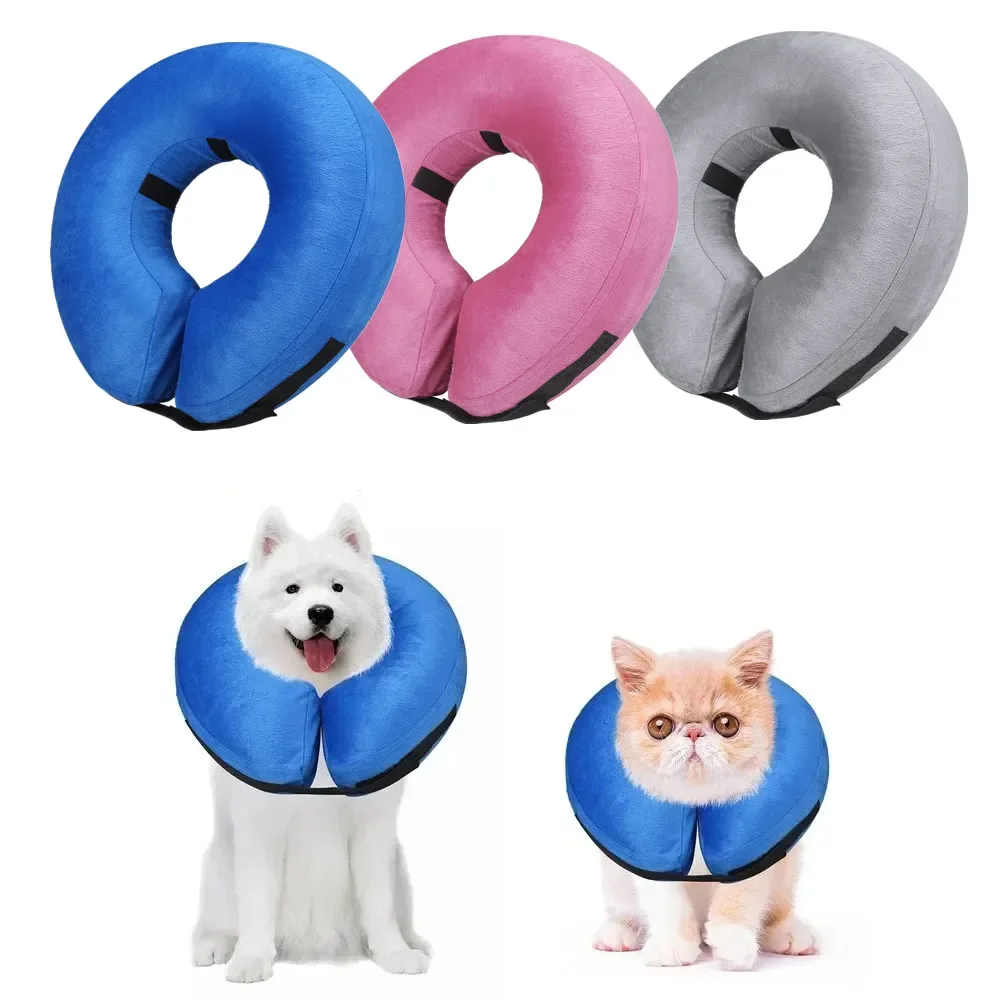Adjustable Dog Elizabethan Collar – Waterproof Protective Donut Preventing Bites & Scratches 1