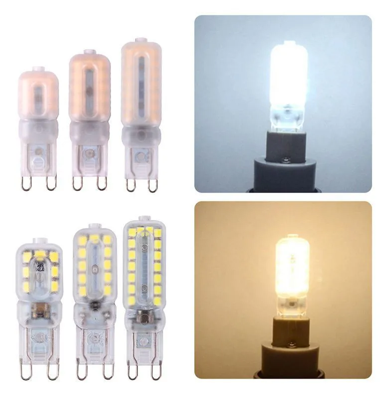 6X 10X Super Bright G9 LED Light Bulb 5W 7W 9W 220V 2835 Lamp Cold White/Warm White Constant Power Light LED Lighting G9 Bulbs