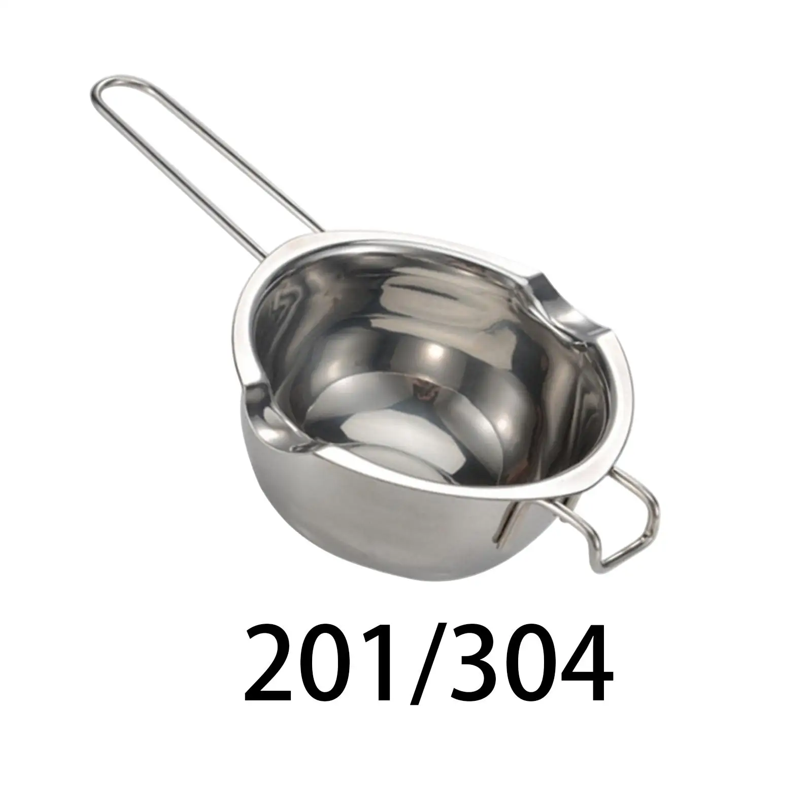 

Double Boiler Pot Stainless Steel Melting Pot 400ml with Handle Kitchen Tool 400ml Cooking Pot for Restaurant Kitchen Cheese