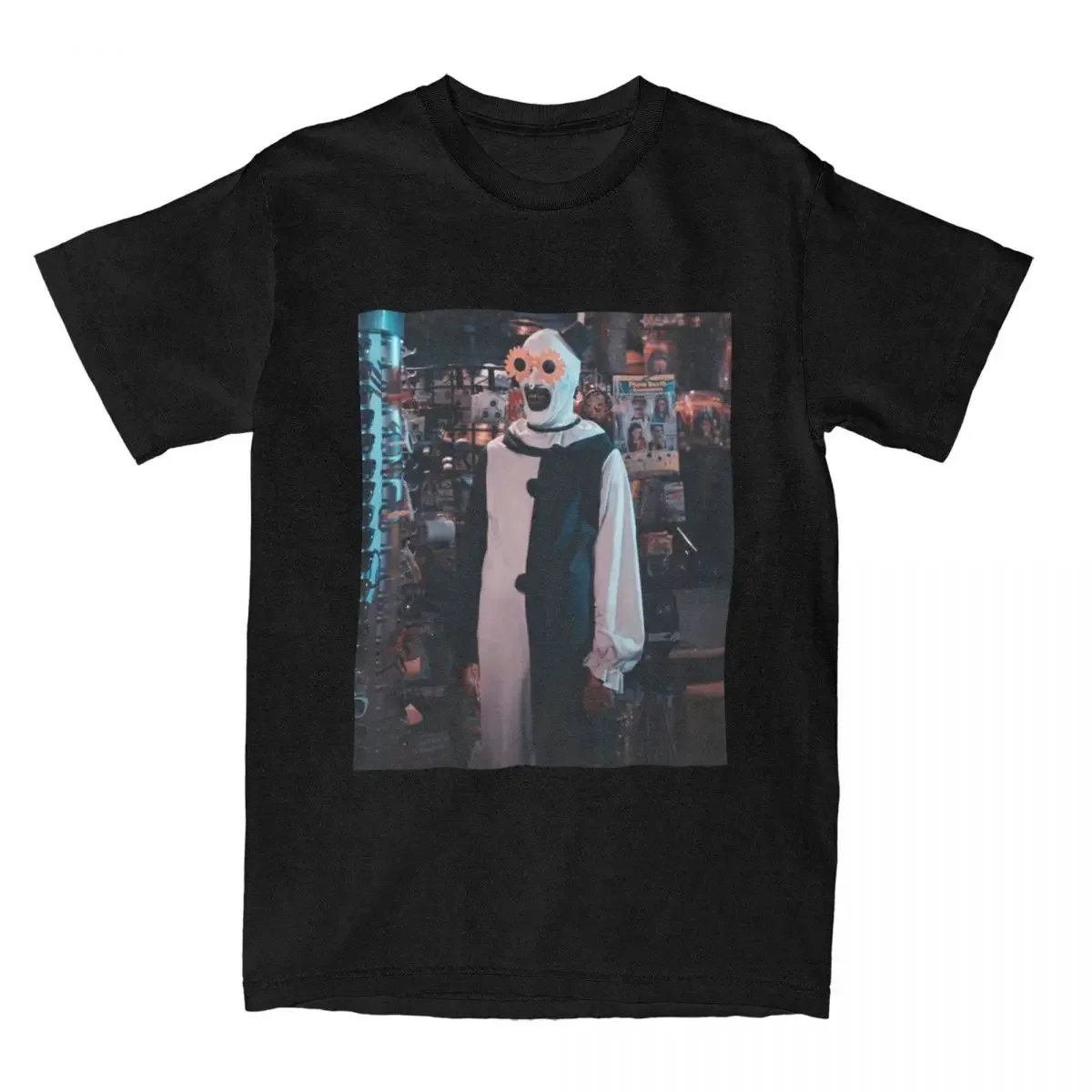 

Men T-Shirts Terrifier 2 Casual Cotton Tee Shirt Short Sleeve Horror Movie Art the clown T Shirt Crew Neck Tops Plus Size