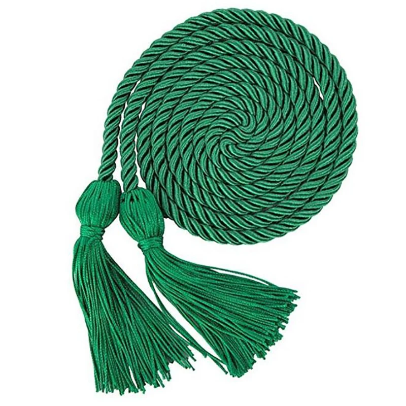 1pc Graduation Honor Cords Craft Braided Tassels Drawstring Rope Polyester Yarn Honor Cord for Graduation Students Bachelor Gown