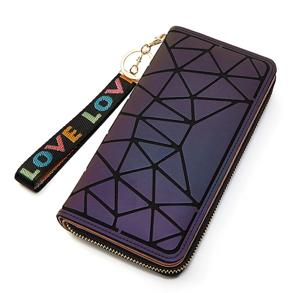 

2023 блестящие длинные клатчи на молнии с геометрическим рисунком, большая портативная Фотосумка для дня рождения, кошелек, клатч