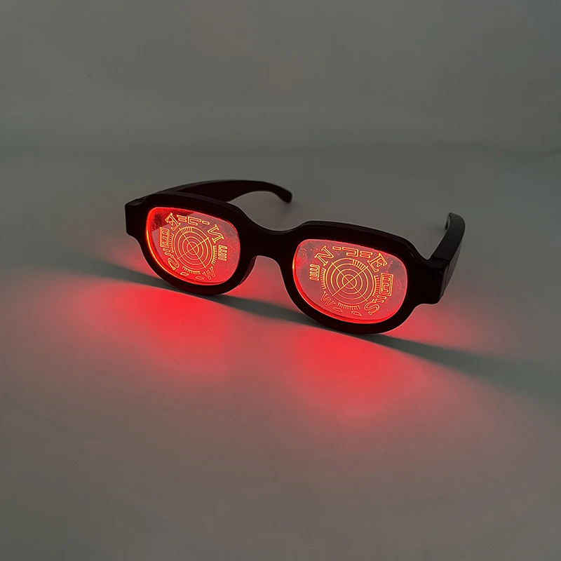 LED Light-Up Glasses Cyberpunk Style Cosplay Accessory for Adults (Generic)