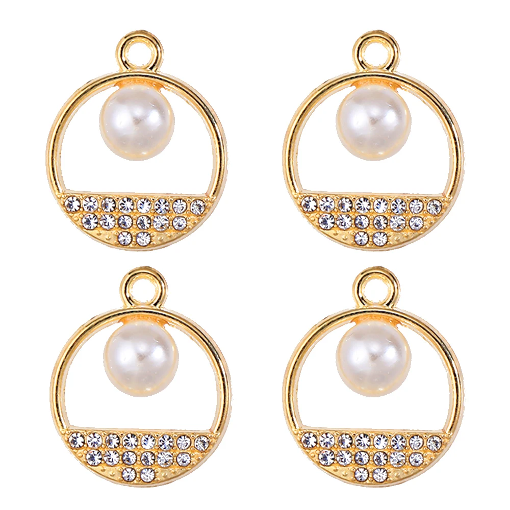 Gemischt 10 Stück Perle Herz Schmetterling Blume Sterne Bogen Kreuz Charm Anhänger für Schmuck machen DIY Ohrringe Halskette Zubehör Geschenk – Detail 8