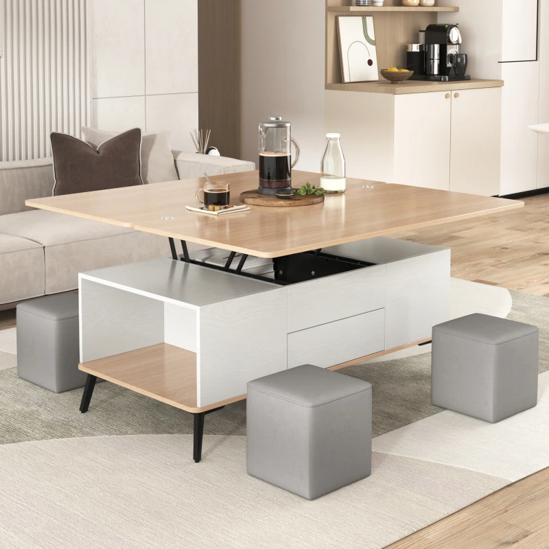 

Modern Lift Top Coffee Table with Storage Center Nordic Room Desks Coffee Tables for Living Room Side Table Home Furniture