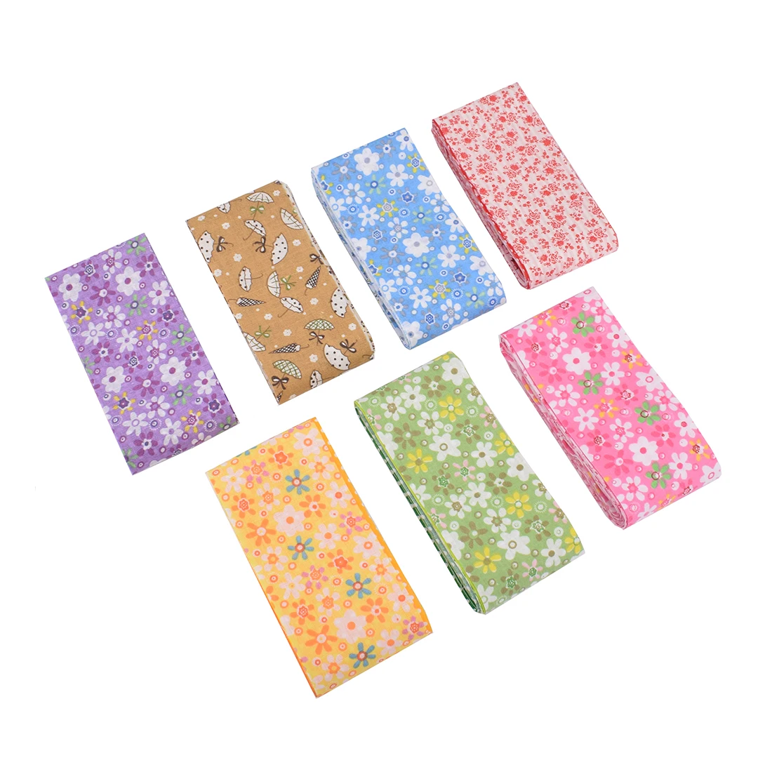 Chainho,Thin Printed Plain Weave Cotton Fabric,Low Density,DIY Quilting & Sewing Material,Patchwork Cloth Textile,6x100cm,25BC1