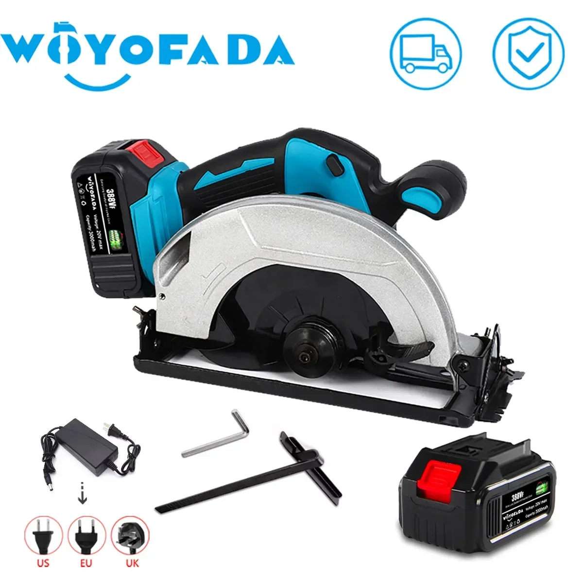 Brushless Electric Circular Saw Handle Power Tools Dust Passage Multifunction Cutting Machine For Makita 18V Battery